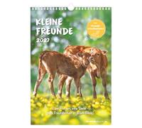 Kleine Freunde 2027: Wandkalender 23,7x34 cm mit Tiermotiven und Freundschaftszitaten, 4-sprachigem Kalendarium und Platz für Notizen