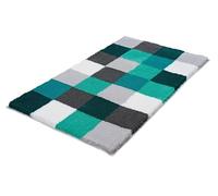 Kleine Wolke Caro alfombrilla para baño 150x85 cm rectangular blanco-gris-negro-verde-mezcla de colores 5426675453