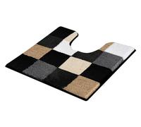 Kleine Wolke 5426926129 - Alfombra de baño, Tela Vaquera, 55 x 55 cm, Color Negro