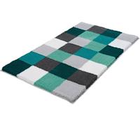 Kleine Wolke Caro alfombrilla para baño 150x85 cm rectangular blanco-gris-negro-verde-mezcla de colores 5426675453