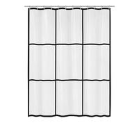Kleine Wolke Brooklyn cortina de ducha 200x180 cm transparente-negro 7823116305