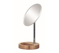 Kleine Wolke Timber espejo cosmético 17x30.5 cm redondo plata 5884202886