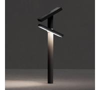 KLEWE Lámpara LED solar HELIOSTEPPER, antracita, piqueta, IP65