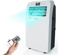 KLIM AC12000 - Aire Acondicionado Móvil Potente y Silencioso de 12.000 BTU - Nuevo - con Función Deshumidificador, Modo Refrigeración - Mando a distancia