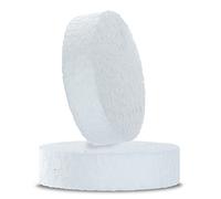 Klimas® 100 unidades de tapas de poliestireno expandido de poliestireno expandido Rondelle Ø 67 mm blanco espesor 17 mm | disco de poliestireno para tacos aislantes de placas de aislamiento de