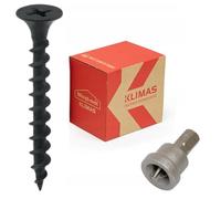 KLIMAS PRITEX - Juego de Tornillos Largos, Surtido Tornillos de Colocación Rápida, 500 Piezas, 3,5 x 45 mm, con Punta PH2 Gratis