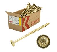 Klimas Tornillos para construcción de madera con cabeza plana Tornillos de...