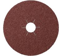 Klingspor 180mm Fiber Disc 100 Grit for Metal, Closed Coating, Aluminum Oxide, Pack of 25, Ideal for Universal Metal Applications - Mini Grinder Discs