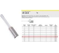 Klingspor 295553 fresas de metal duro, hf 100 b, dentado 6, 6 mm diám