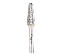 Klingspor 296205 Fresas de Metal Duro, HF 100 L, Dentado 6, 6 mm Diámetro del Vástago, 8 x 25.4 x 70 mm