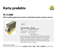 Klingspor 321757 Rollos con Soporte de Papel, PS 73 BWF, 240 Grano, 115 mm x 25000 mm