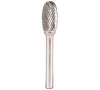 Klingspor 334135 Fresas de Metal Duro, HF 100 C, 10 Dentado, 6 mm Diámetro del Vástago, 8 mm x 19 mm x 64 mm