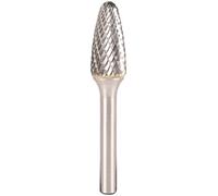 Klingspor 334156 Fresas de Metal Duro, HF 100 F, 11 Dentado, 6 mm Diámetro del Vástago, 9.6 x 19 x 64 mm