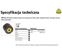 Klingspor 7326 rodillos de acabado, sm 611 s, 100 mm x 100 mm x 19 mm,