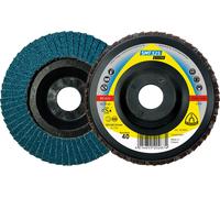 Klingspor abrasivos 321660, grano 40, 125 mm x 22,23 mm, juego de 10