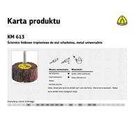 Klingspor ?ciernica listkowa trzpieniowa km613 40mm x 30mm x 6mm gr.