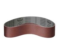 Klingspor Corindón - 100 x 1220 mm - Grano P100 - 5 unidades - para madera y metal - Base de tejido semiflexible resistente - Bandas de lijado profesional para lijadora de banda