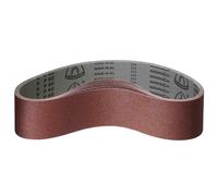 Klingspor Corindón - 75 x 533 mm - grano P24 - 10 unidades - para madera y metal - Base de tejido semiflexible resistente - Bandas de lijado profesional para lijadora de mano