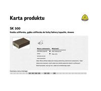 Klingspor grinding block 100x70x25mm P120 SK500 for mini grinder discs, durable construction, ideal for effective sanding, and comes with a 3-year warranty.