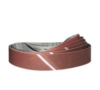Klingspor Juego de bandas de lija de 100 x 1220 mm, grano 40/60/80/120/180 para lijadora de banda lijadora, para lijadora, lima, afilado y eliminación de óxido (5 unidades)