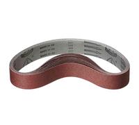 Klingspor Korund - Cintas abrasivas - 50 x 1000 mm - Grano P100 - para madera y metal - Soporte de tela semiflexible resistente al desgarro - Cintas abrasivas profesionales para máquinas
