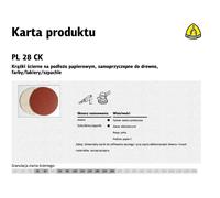 Klingspor kr??ek ?cierny samoprzyczepny 125mm pl28ck gr.150 /50szt