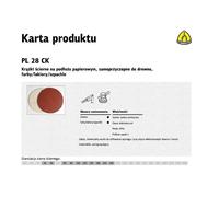 Klingspor krążek ścierny samoprzyczepny 125mm pl28ck gr.150 /50 prost.