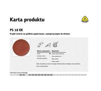 Klingspor krążek ścierny samoprzyczepny 150mm ps18ek gr. 36 /50st.