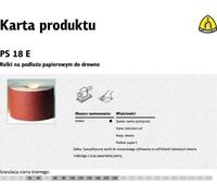 Klingspor, rodillo de papel, modelo PS18E, 150 mm, grano 60 (50 Mb)