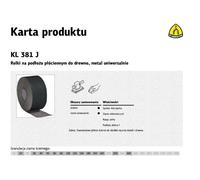 Klingspor rolka na pod?o?u p?óciennym kl381j 200mm gr. 24 (30mb)