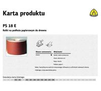 KLINGSPOR - Rollo de papel PS18E, 150 mm de ancho, 80 mm de grosor (50 metros)