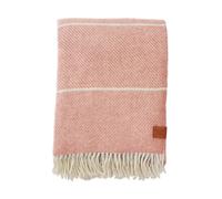 Klippan Yllefabrik Manta de lana Frank 130x200 cm Salmon pink