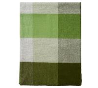 Klippan Yllefabrik Plaid de lana Block 130x180 cm Green