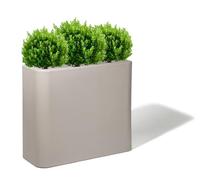 Kloris Maceta Alta Rectangular con Valla para setos Separados, Blog, 70 cm, de Polietileno, 70 x 30 cm, Altura de 70 cm, Toda Capacidad