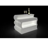 Kloris Mesa de Trabajo con iluminación LED, luz Blanca fría, Fabricada en Italia, 145 x 88 x 110 cm