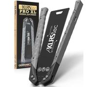 KLRStec PRO XL Sierra Japonesa Plegable 2.0 - Ryoba 240mm Serrucho Madera | Plegable sin bloqueo, hoja Ryoba 18/7 TPI de acero SK05, hoja intercambiable, mango de TPU antideslizante, unos 30 cm plegada