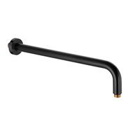 Kludi A-Qa - Brazo de ducha 40 cm, negro mate 6651439-00