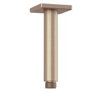 Kludi A-Qa - Brazo de ducha de techo, 15 cm, bronce cepillado 66535N1-00