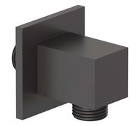 Kludi A-Qa - Codo de pared, negro mate 6554939-00