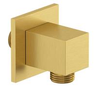 Kludi A-Qa - Codo de pared, oro cepillado 65549N0-00