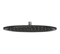 Kludi A-Qa - Rociador de ducha 300, 1 chorro, negro mate/cromo 6433087-00