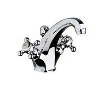 Kludi Adlon - Grifo bimando de lavabo, con desagüe, cromo 510100520