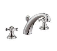 Kludi Adlon - Grifo de lavabo, 3 orificios, con desagüe, cromo 510430520