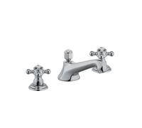 Kludi Adlon - Grifo de lavabo, 3 orificios, con desagüe, cromo 510460520