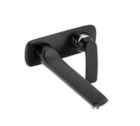 Kludi Balance - Grifo empotrado de lavabo de 2 orificios, negro mate 522478775