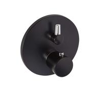 Kludi Balance - Grifo termostático empotrado para 2 dispositivos, negro mate/cromo 528308775