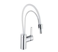 Kludi Bingo Star grifo de cocina de pie cromo-blanco 428590578