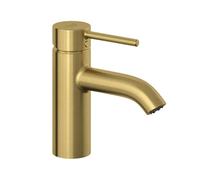 Kludi Bozz - Grifo de lavabo con desagüe Push-Open, oro cepillado 38266N076