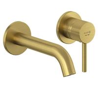 Kludi BOZZ, grifo monomando mural para lavabo empotrado, con dos orificios, alcance de 18 cm