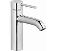 KLUDI BOZZ Mezclador monomando de lavabo, altura de caño 100 mm, juego de desagüe PUSH-OPEN, 382880576, Color: cromado